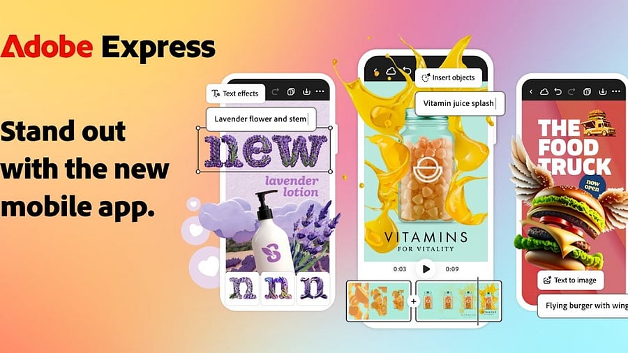 <div class="paragraphs"><p>Adobe Express mobile app.</p></div>